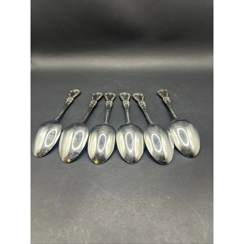 Oneida Kennett Square Distinction Deluxe Stainless Teaspoons Set Of 6 Vtg HH